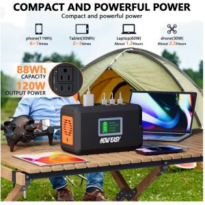 Portable Power Station 120W Solar Generator.