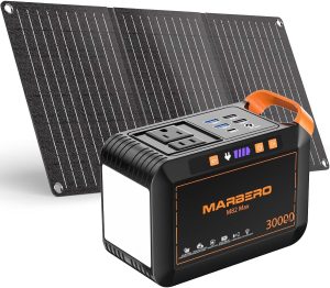 Portable Power Station 88Wh Camping Lithium Battery Solar Generator Fast Charging.