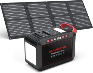 237Wh Solar Generator with Solar Panel Included Portable Power Station 300W Pure.