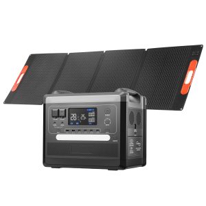 Uimoso Portable Power Station with Solar Generator 2400W 2160Wh and 200W Panel.