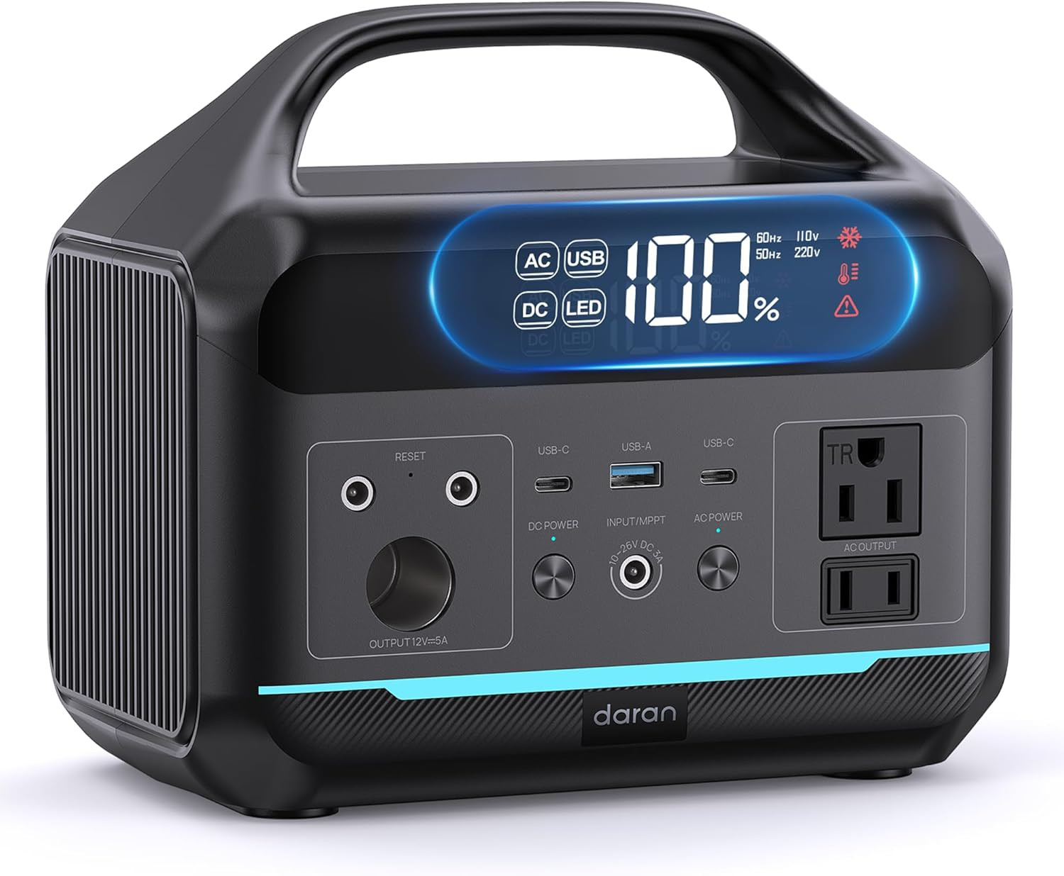 Portable Power Station 300W (Peak 600W),Lifepo4 Battery,192Wh Solar Generator(So
