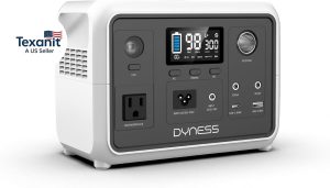 Portable Power Station 300W, 256Wh Solar Generator with 110V Pure Sine Wave AC.