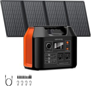 300W Solar Generator with 40W Panel, 256Wh Battery for Camping & Travel.