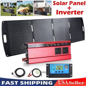 100W 200W Folding Solar Panel Kit Solar Charger for RV Camping Power Station.