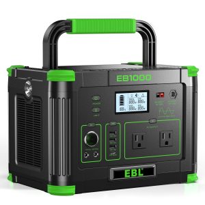 1000W 999Wh Portable Power Station Solar Charger Generator Supply Home Camping.