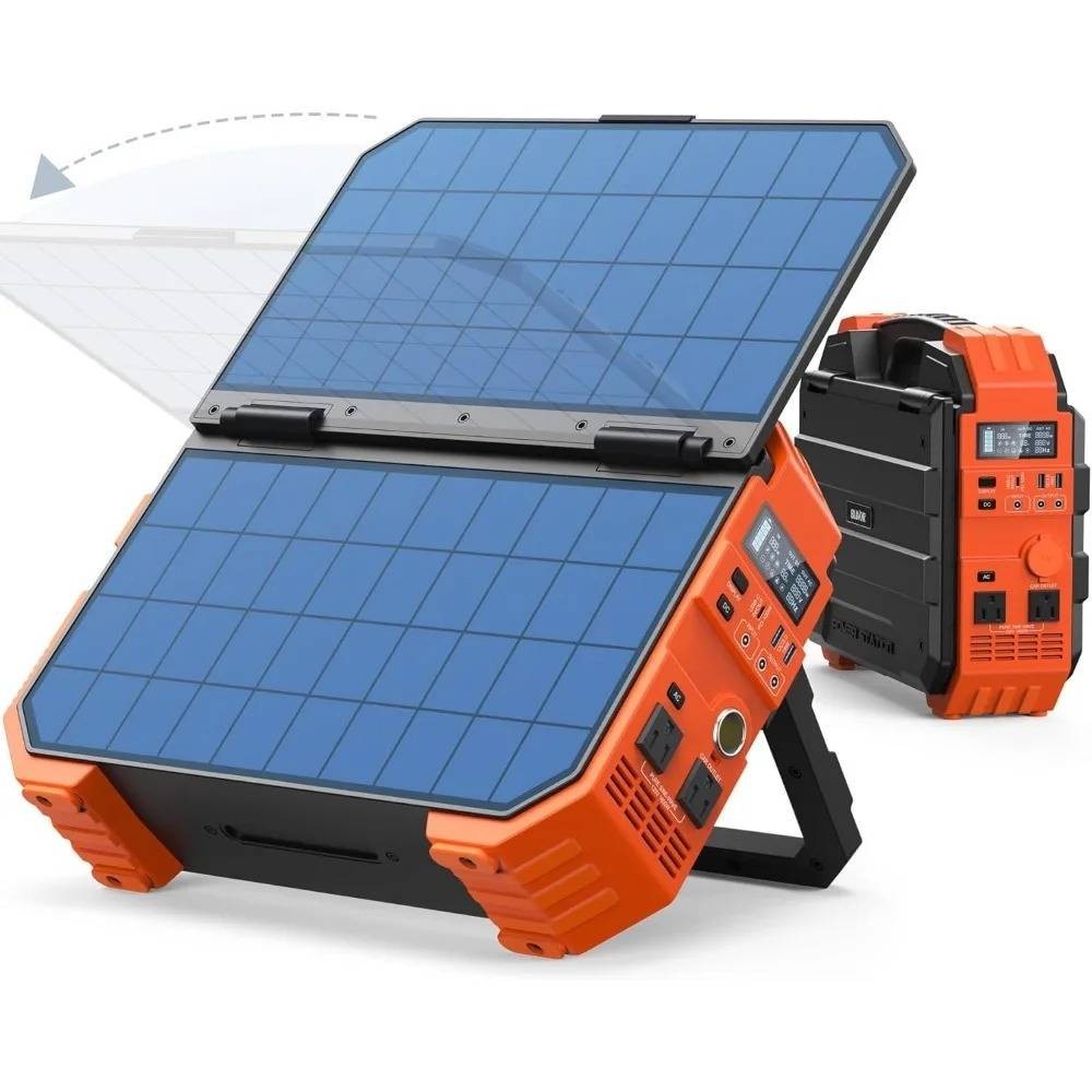 Portable Power Station 1600W Solar Panel 1024Wh Power Battery 100W USB C  Charge