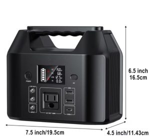 PORTABLE POWER STATION 150W Solar Generator, Lithium Battery Pack.