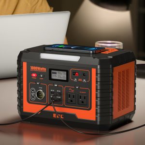 Portable Power Station 1000W Solar Generator for Camping RV.