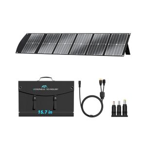 Extreme Lightweight and Compact Foldable Ecosonique 100W Portable Solar Panel.