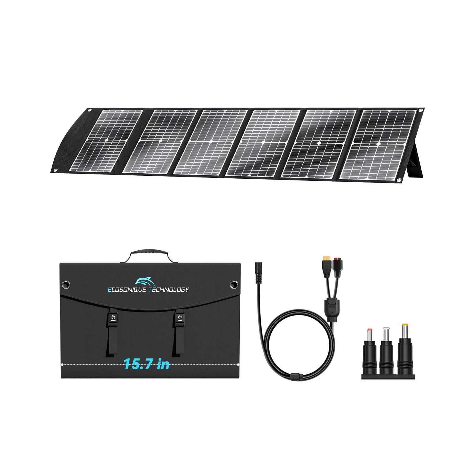 Extreme Lightweight and Compact Foldable Ecosonique 100W Portable Solar Panel…