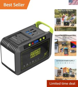 Portable Power Station 88Wh – Compact Solar Generator Ideal for Camping & Emergencies.