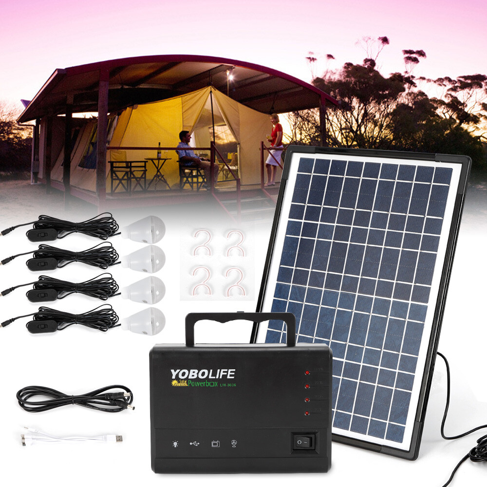 Portable Power Station with Solar Panel, Outdoor Generator Power Supply for Home.