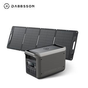 3000W 3072Wh Power Station Generator w/210W Foldable Solar Panel Dabbsson 3000L.