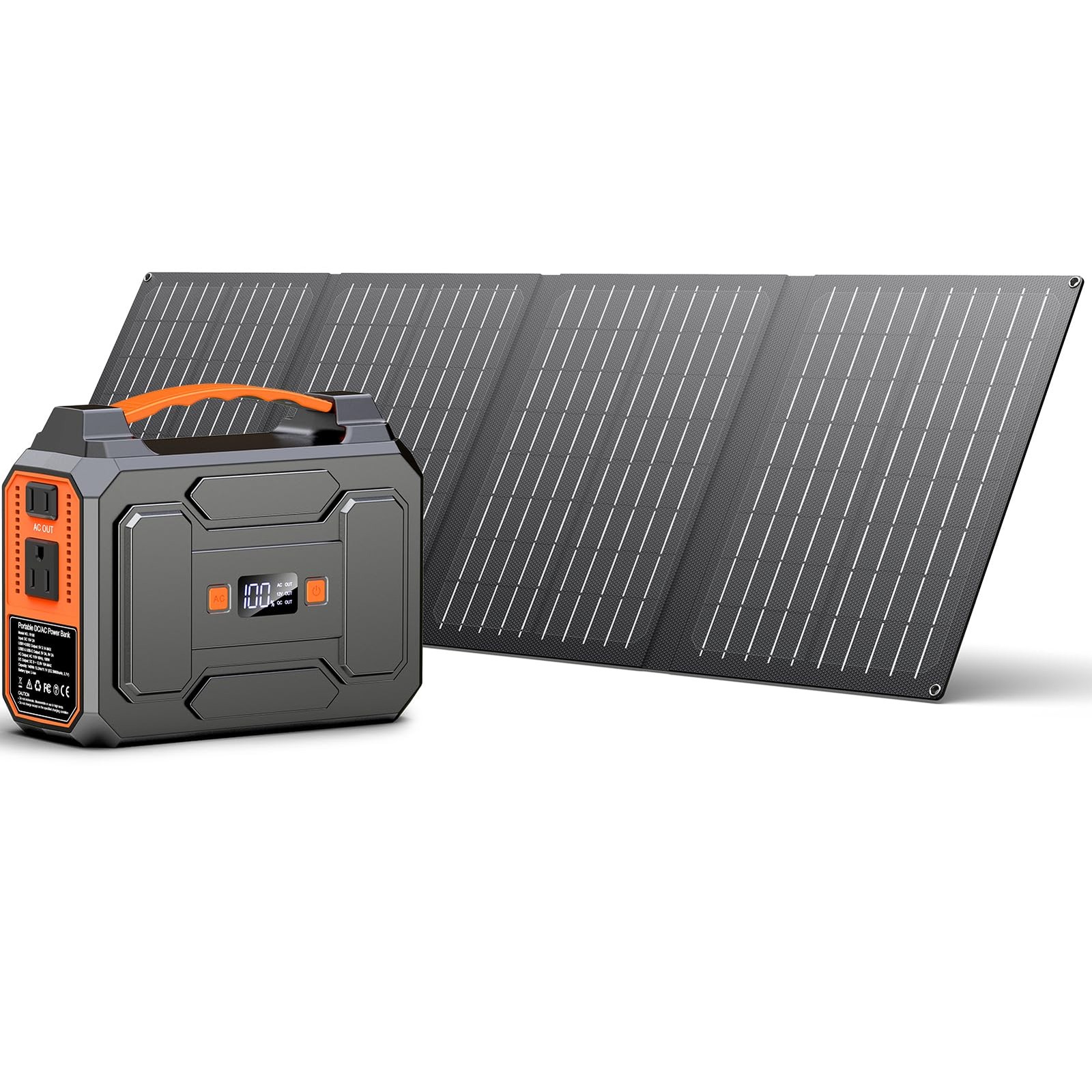 Solar Powered Generator 200W Peak/100W Rated Portable Solar Generator Power