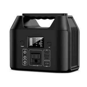 Portable Power Station 150W LiFePO4 Battery Bank Camping AC DC Solar Generator.