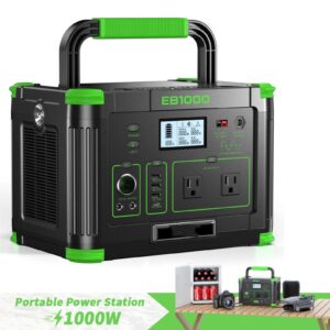 1000W Power Station Portable 999Wh Generator for Solar Outdoor Trips Camping NEW.
