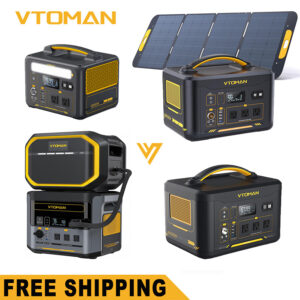 VTOMAN 1800W/1500W/600W Portable Power Station LiFePO4 Battery generator.