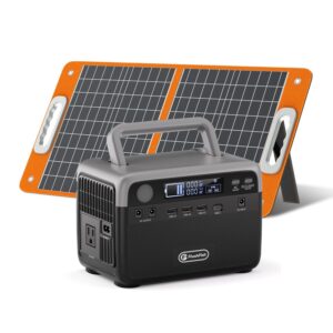 300W Portable Power Station Solar Generator CPAP Backup Charger + 60W Solar Panel.
