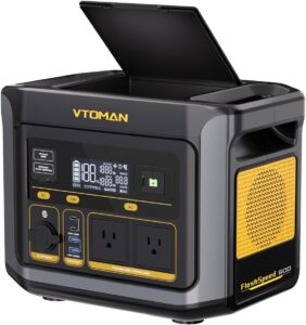 VTOMAN FlashSpeed 600, Portable Power Station 499Wh, 70Min Fully Charged, LiFePO4.